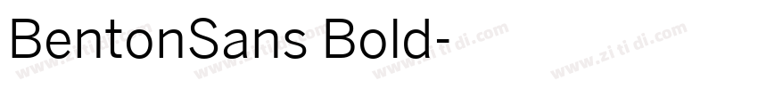 BentonSans Bold字体转换